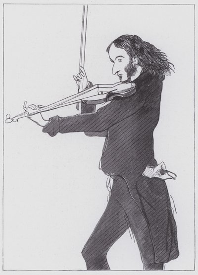 Nicolo Paganini de Edwin (after) Landseer