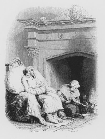 Shakespeare, El Pantalón Flaco y Desgastado (grabado) de Edwin (after) Landseer