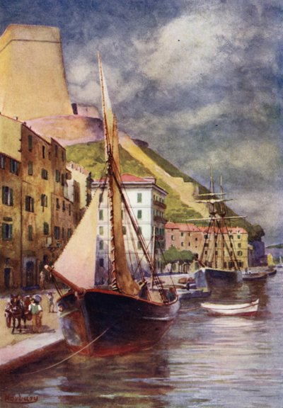 Córcega: El puerto, Bonifacio de Edwin Arthur Norbury