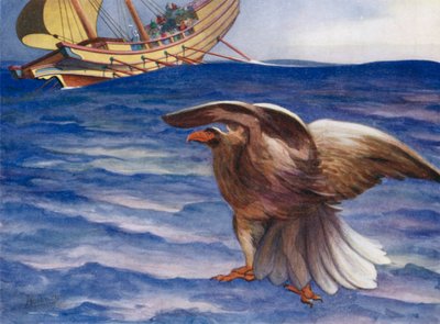 Gritó águila! y se convirtió en águila, y voló hacia el barco de Edwin Arthur Norbury