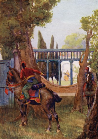 En el jardín una hermosa dama caminaba sola de Edwin Arthur Norbury
