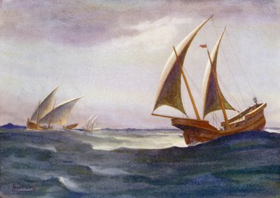 Tres de sus barcos retrasados habían llegado al puerto de Edwin Arthur Norbury