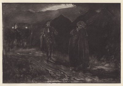 Ilustración para She Stoops to Conquer de Oliver Goldsmith (lito) de Edwin Austin (after) Abbey