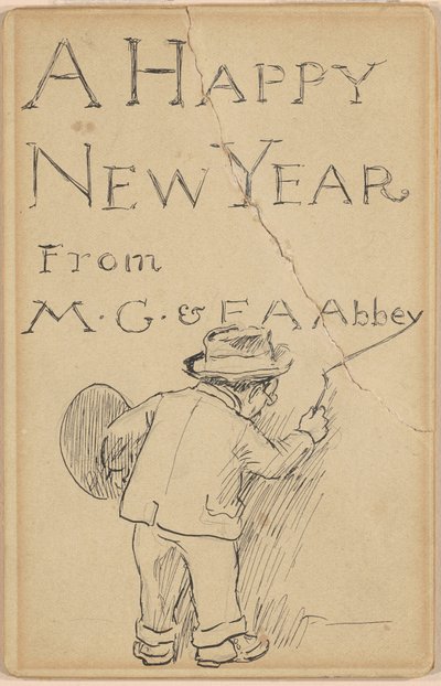 Feliz Año Nuevo de Edwin Austin Abbey