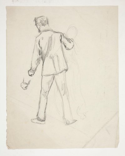 Una figura masculina y femenina de Edwin Austin Abbey