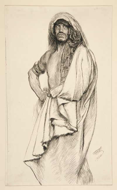 Aarón, de Tito Andrónico de Edwin Austin Abbey