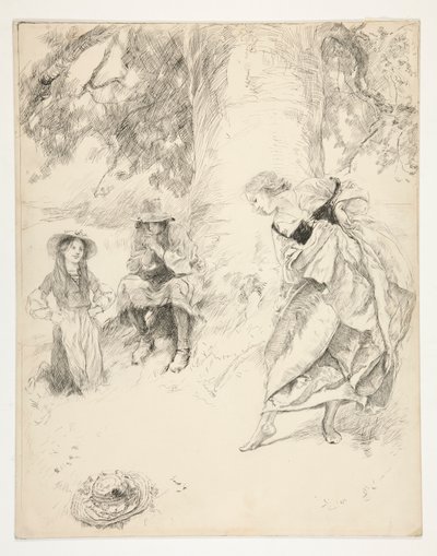 Amarilis bailando de Edwin Austin Abbey
