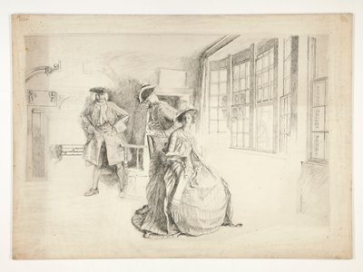 Un visitante no deseado de Edwin Austin Abbey