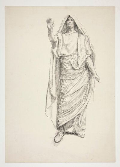 Anthony (dibujo preliminar para .3138) - Julio César de Edwin Austin Abbey