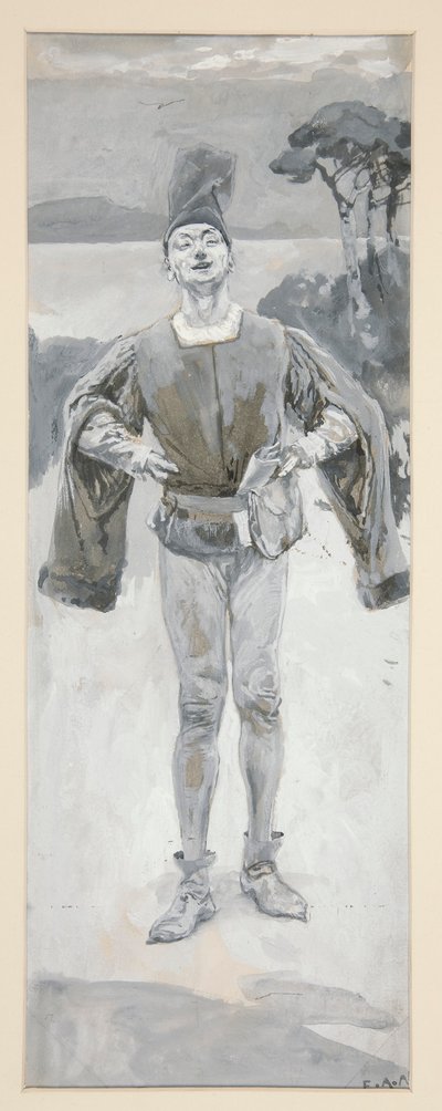 Autolycus, ilustración de baladas y música de baladas que ilustran a Shakespeare de Edwin Austin Abbey
