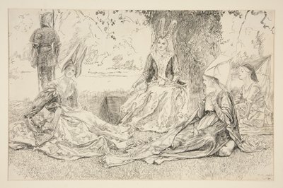 Antes de la princesa de Edwin Austin Abbey