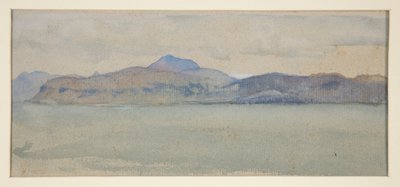 Acantilados de Bourg y Bribun, Mull (?) - [Ciudad de las Tierras Altas] de Edwin Austin Abbey