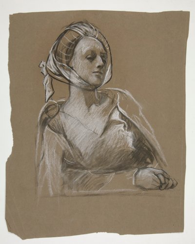 Busto de mujer: estudio para de Edwin Austin Abbey