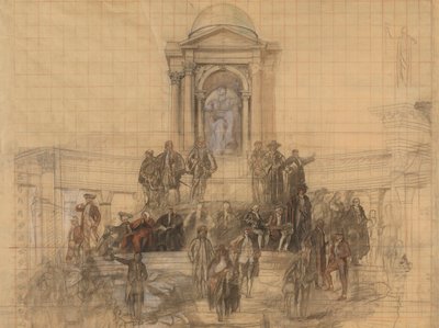 dibujos animados para de Edwin Austin Abbey