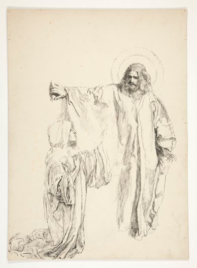 Cristo y María Magdalena de Edwin Austin Abbey