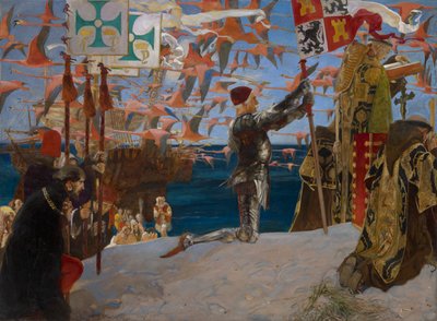 Colón en el Nuevo Mundo de Edwin Austin Abbey