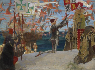 Colón en el Nuevo Mundo de Edwin Austin Abbey