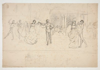 Estudio de composición para de Edwin Austin Abbey