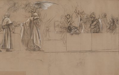 Estudio de composición para de Edwin Austin Abbey