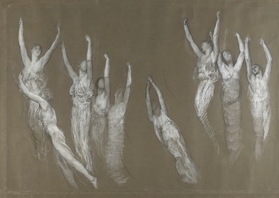 Estudio composicional para de Edwin Austin Abbey