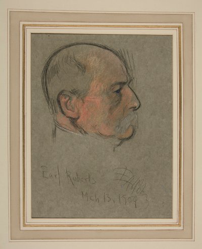 Retrato de la coronación de Eduardo VII: Frederick Sleigh Roberts, conde de Edwin Austin Abbey
