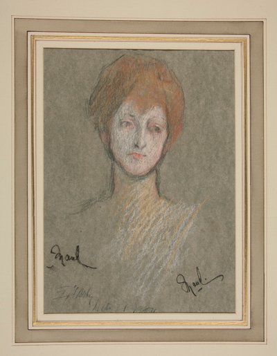 Coronación de Eduardo VII Retrato: Princesa Maud de Gran Bretaña de Edwin Austin Abbey