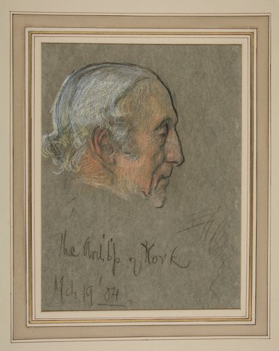 Retrato de la coronación de Eduardo VII: William Dalrymple Maclagan, arzobispo de Edwin Austin Abbey