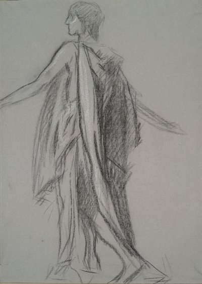 Estudio de figuras tempranas para de Edwin Austin Abbey