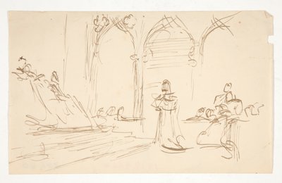 estudio temprano para de Edwin Austin Abbey