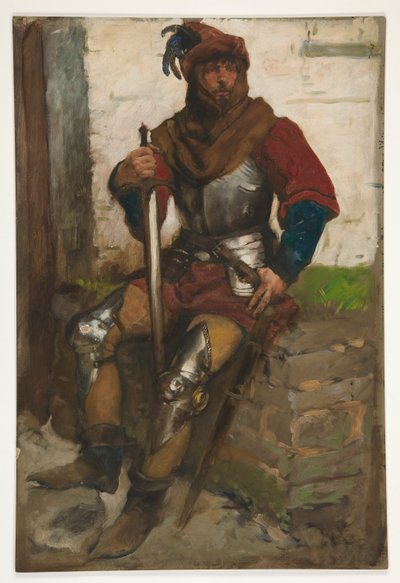 Figura Estudio de un Caballero de Edwin Austin Abbey