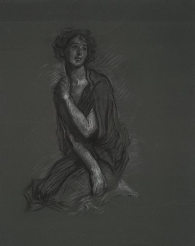 estudio de figura de Edwin Austin Abbey