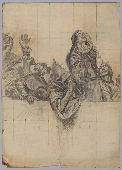 Estudio de figuras para de Edwin Austin Abbey