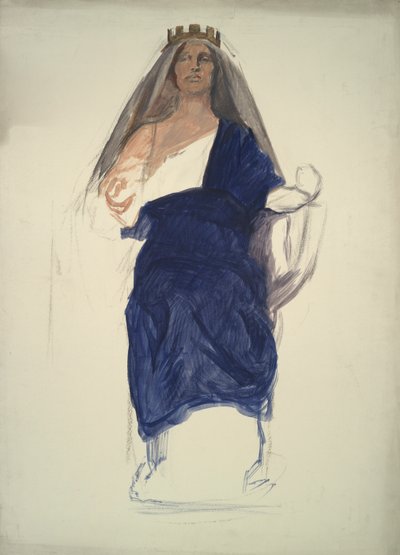 Estudio de figuras para de Edwin Austin Abbey