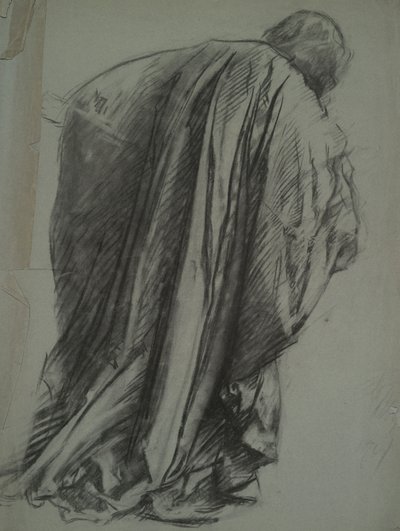 Figura estudio para Galahad en de Edwin Austin Abbey