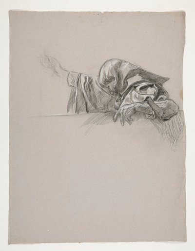 Estudio de figuras para el Rey Arturo de Edwin Austin Abbey