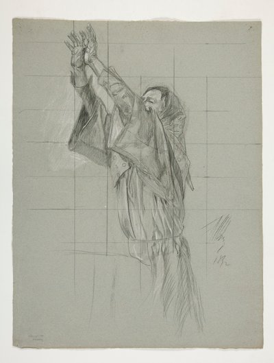 Estudio de figuras para el Rey Arturo de Edwin Austin Abbey