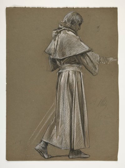 Estudio de figuras para el Rey Arturo de Edwin Austin Abbey