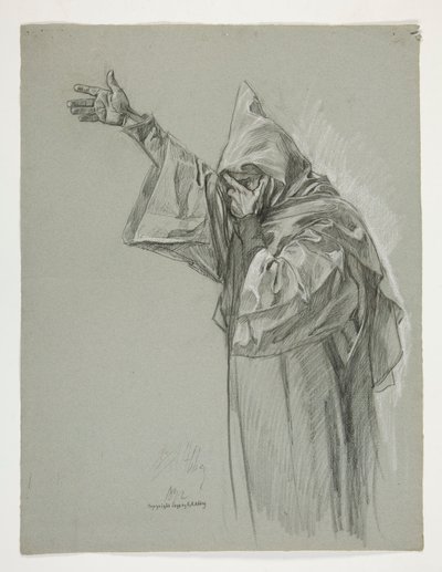 Estudio de figuras para el Rey Arturo de Edwin Austin Abbey