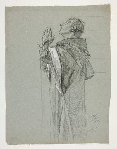 Estudio de figuras para el Rey Arturo de Edwin Austin Abbey