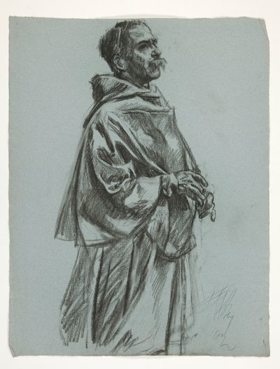 Estudio de figuras para el Rey Arturo de Edwin Austin Abbey