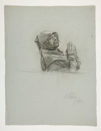 Estudio de figuras para el Rey Arturo de Edwin Austin Abbey