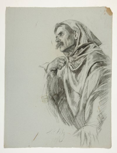 Estudio de figuras para el Rey Arturo de Edwin Austin Abbey