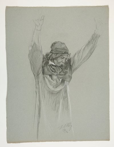 Estudio de figuras para el Rey Arturo de Edwin Austin Abbey