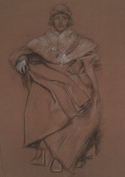 Estudio de figuras para The Royal Exchange de Edwin Austin Abbey
