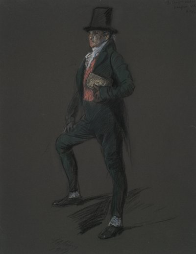 Estudio de figura para figura del Dr. Casper Wistal en de Edwin Austin Abbey