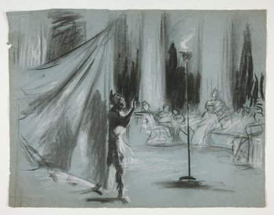 Figuras en un pasillo de Edwin Austin Abbey