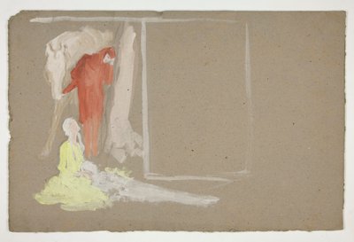 Grupo de figuras - (ilustración no identificada) de Edwin Austin Abbey