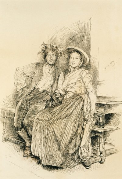 Cosecha en casa de Edwin Austin Abbey