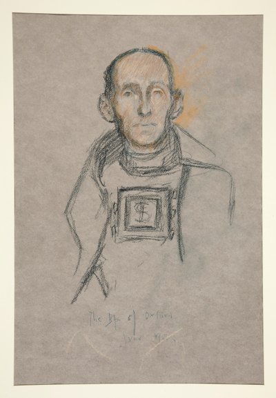 Cabeza y hombros, retrato de la coronación de Eduardo VII de Edwin Austin Abbey