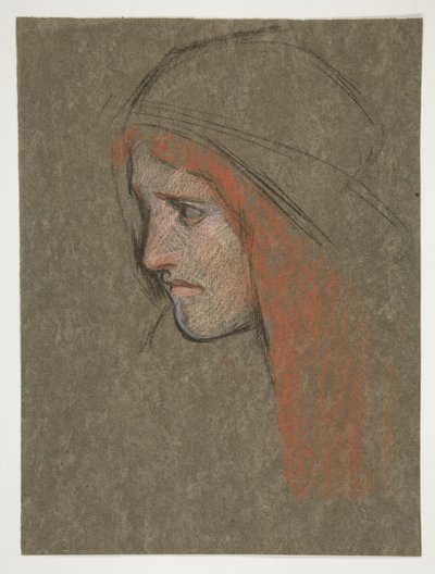 Cabeza de Cordelia, del Rey Lear de Edwin Austin Abbey